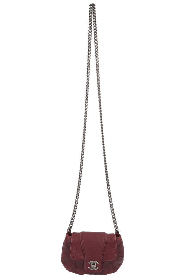 CHANEL Mini Bubble Bag Leather Bordeaux