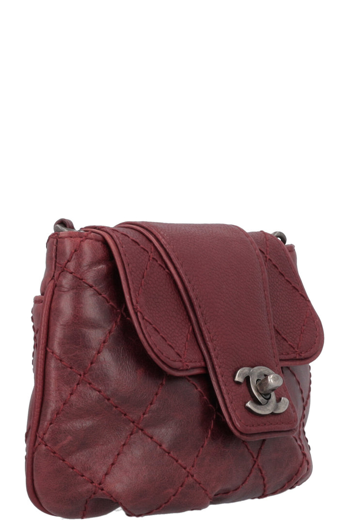 CHANEL Mini Bubble Bag Leather Bordeaux