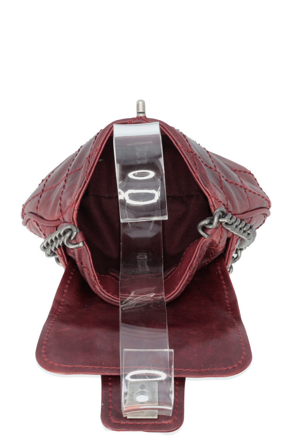 CHANEL Mini Bubble Bag Leather Bordeaux