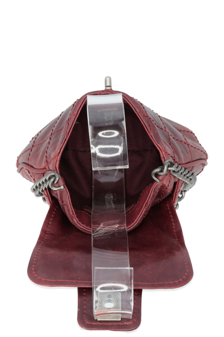 CHANEL Mini Bubble Bag Leather Bordeaux