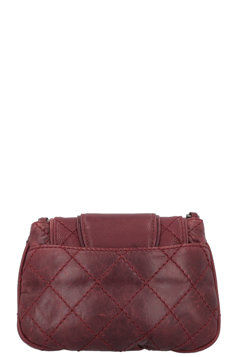 CHANEL Mini Bubble Bag Leather Bordeaux