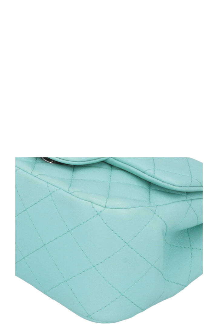CHANEL Mini Square Crossbody Bag Blue