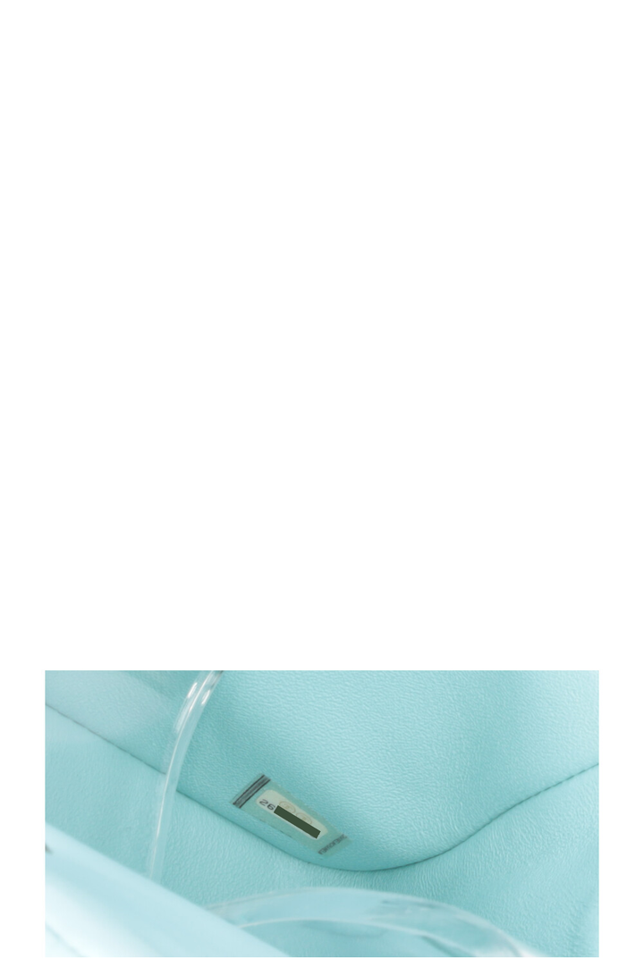 CHANEL Mini Square Crossbody Bag Blue