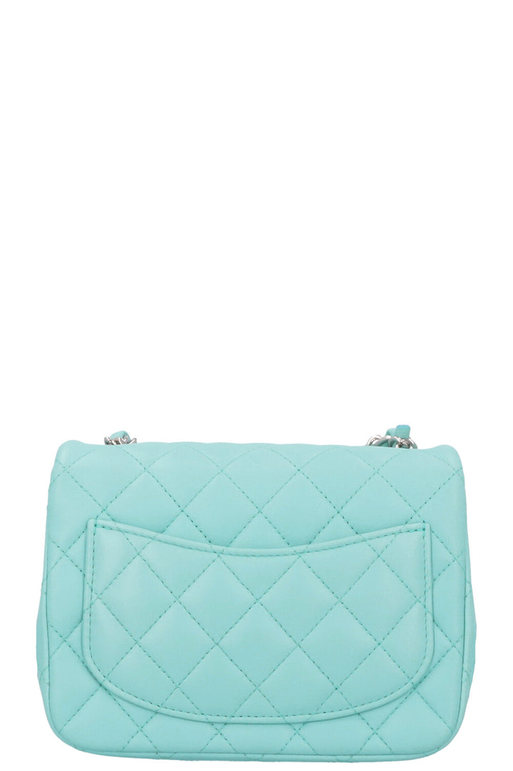 CHANEL Mini Square Crossbody Bag Blue