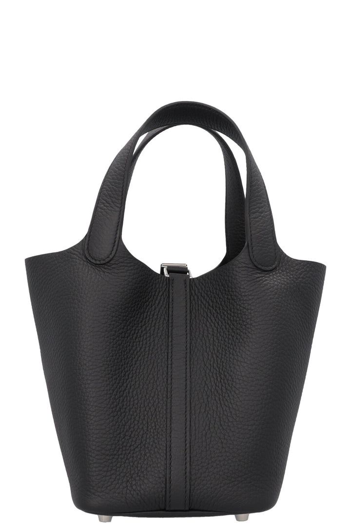 HERMÈS Picotin 18 Clémence Noir