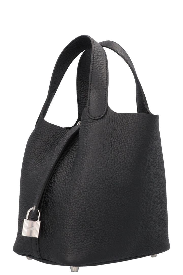 HERMÈS Picotin 18 Clémence Noir