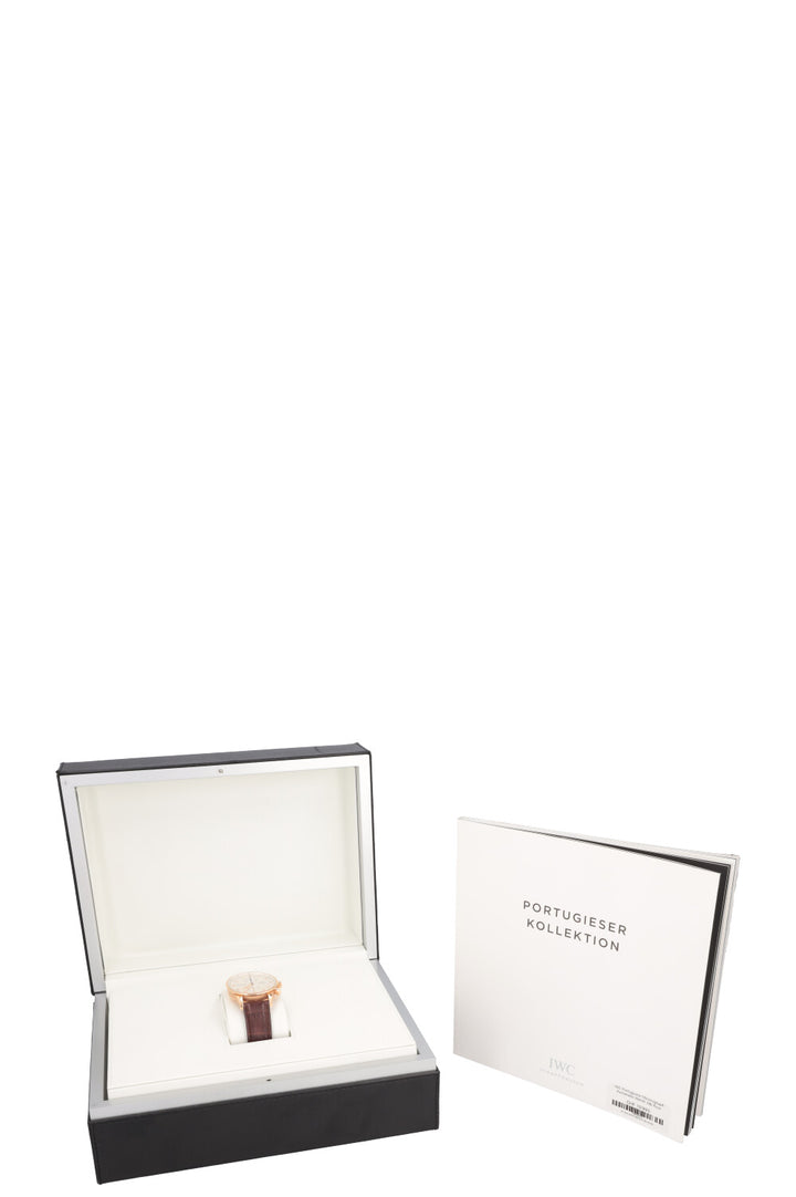 IWC Portuguese Chronograph Automatic Watch 18k Rose Gold