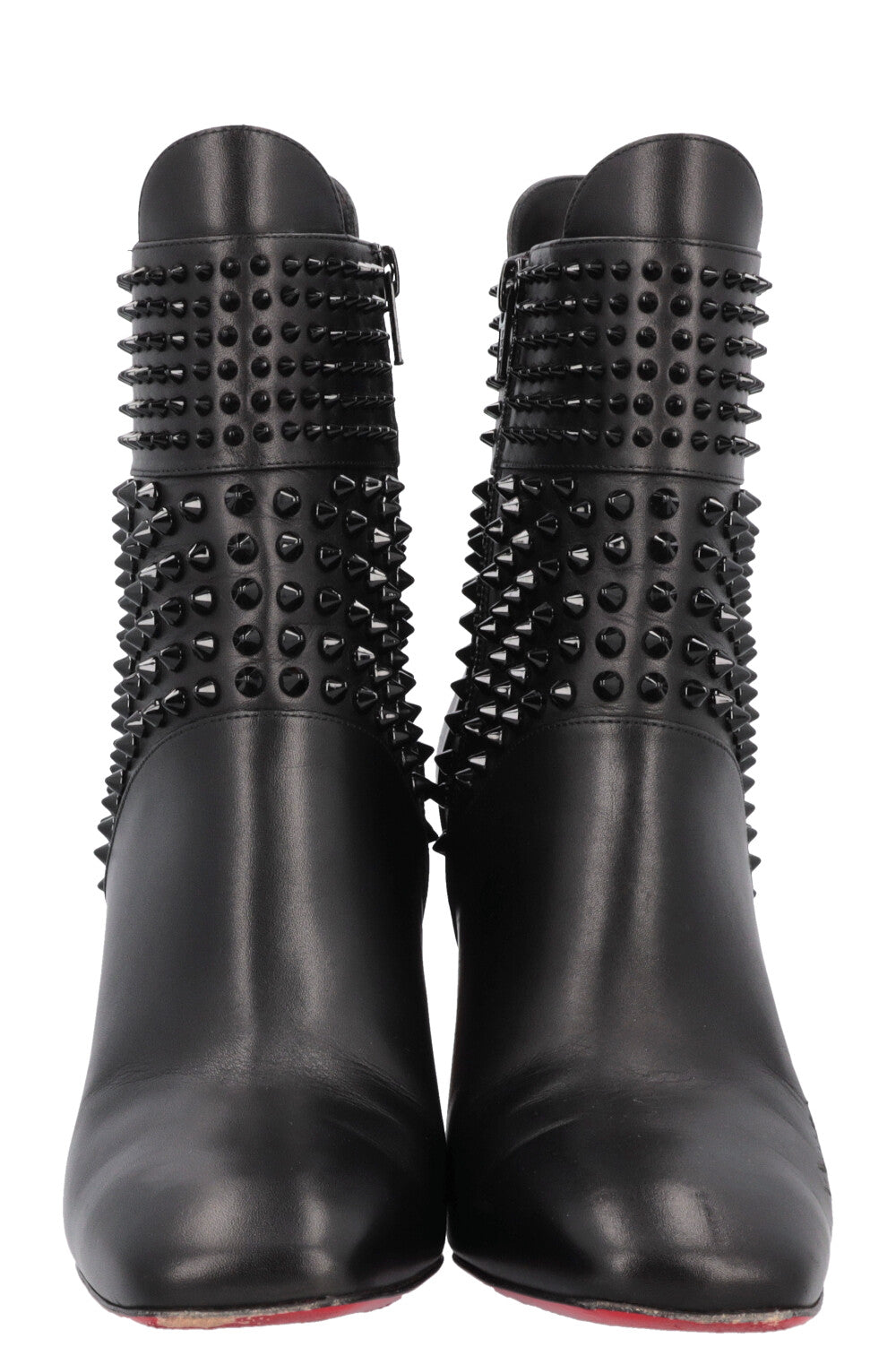 Leather Christian Louboutin Boots With Spikes Christian Louboutin