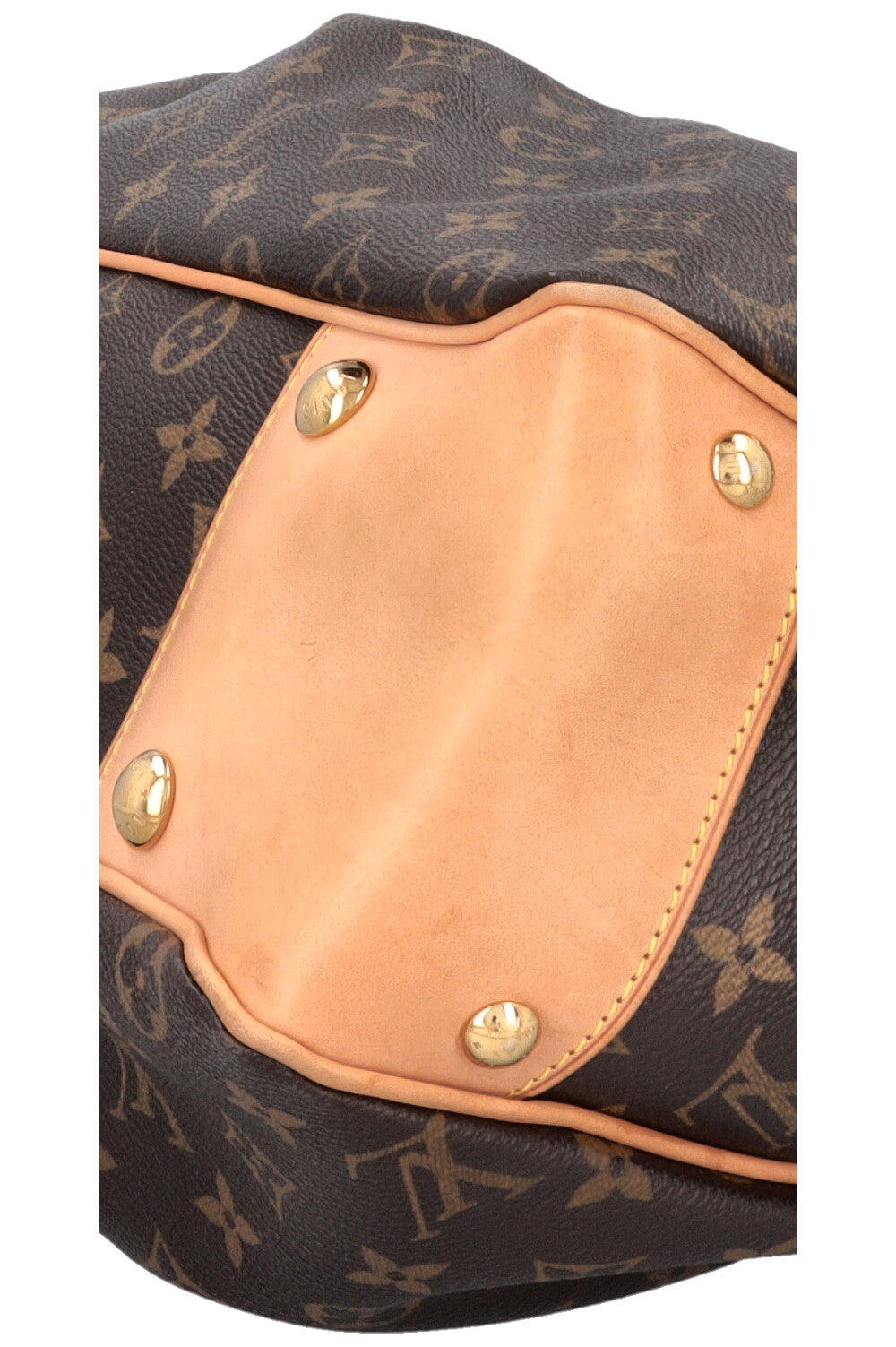 LOUIS VUITTON Boetie MM Hand Bag MNG Canvas