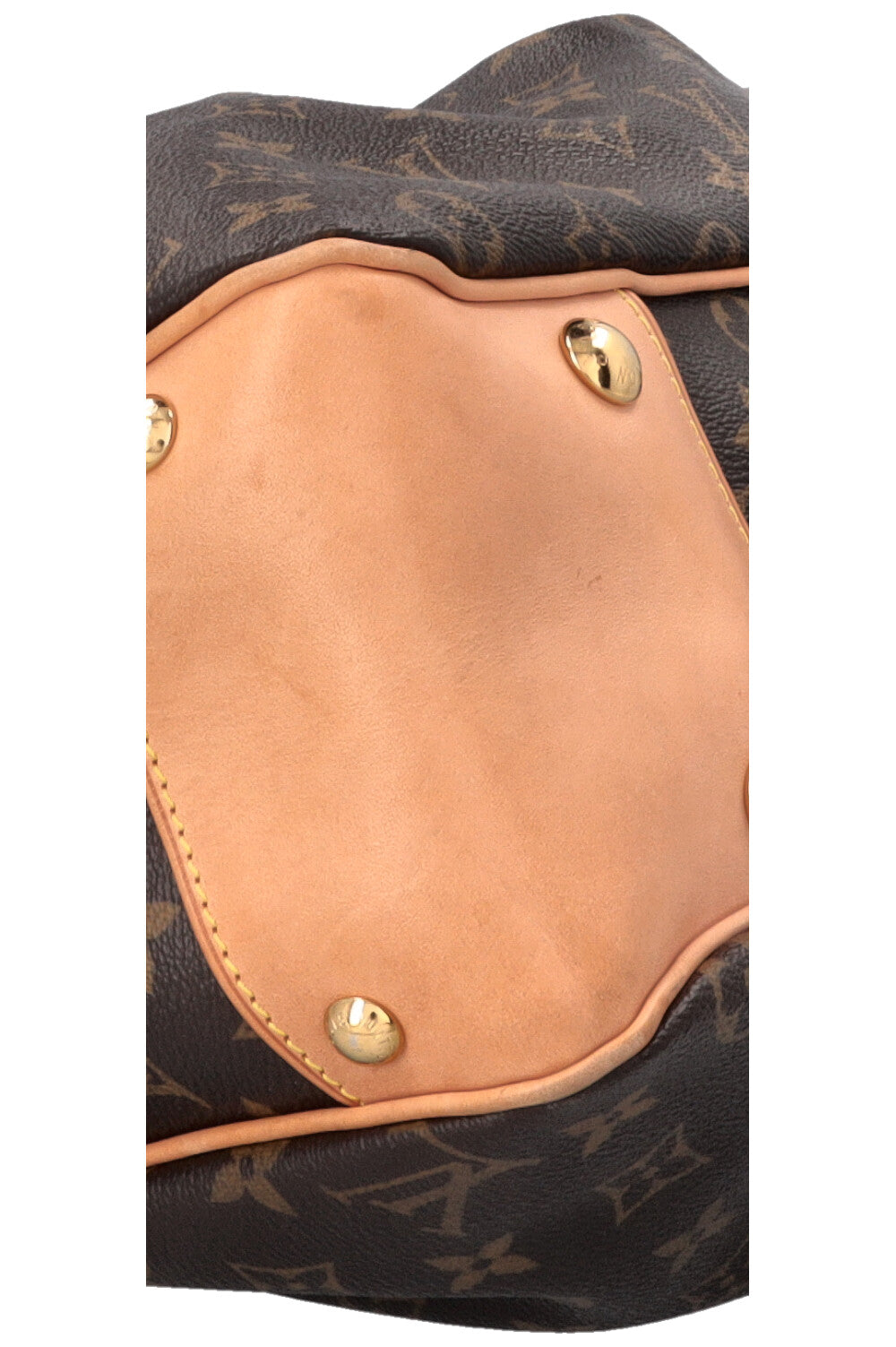 LOUIS VUITTON Boetie MM Hand Bag MNG Canvas