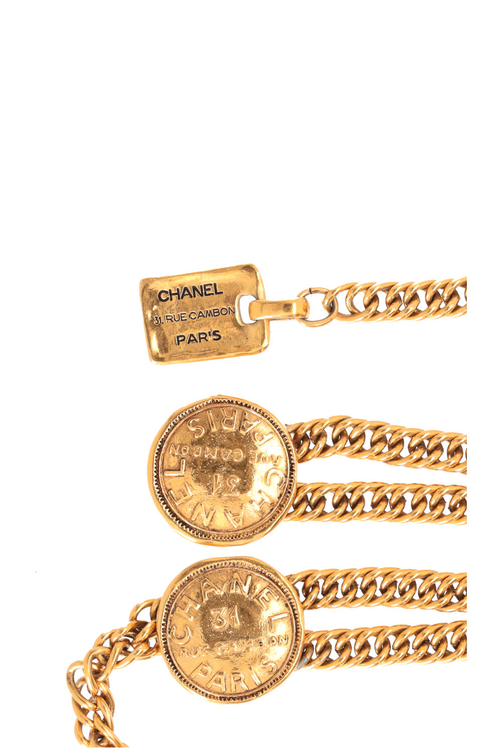 CHANEL Ceinture chaîne Rue Cambon Or – REAWAKE