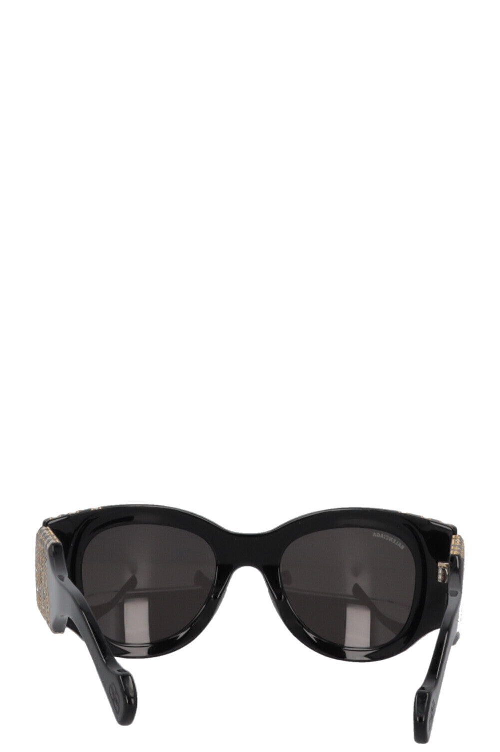 BALENCIAGA BB0070S Zebra Strass Sunglasses Black