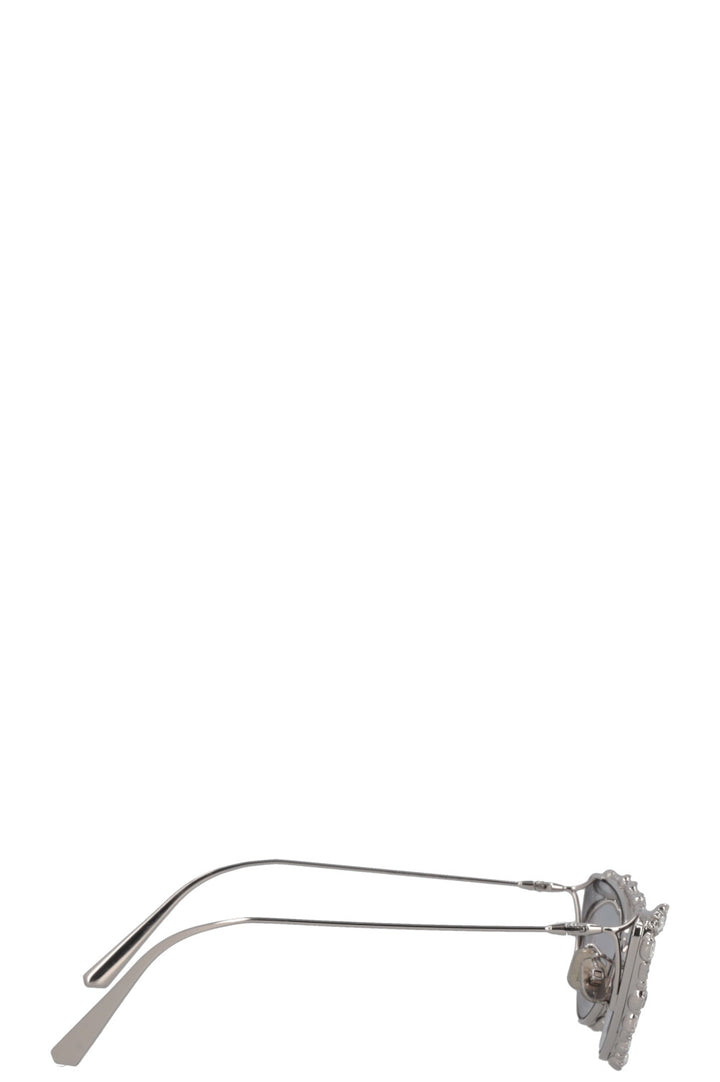 CHRISTIAN DIOR MissDiorB1U Crystal Sunglasses Silver