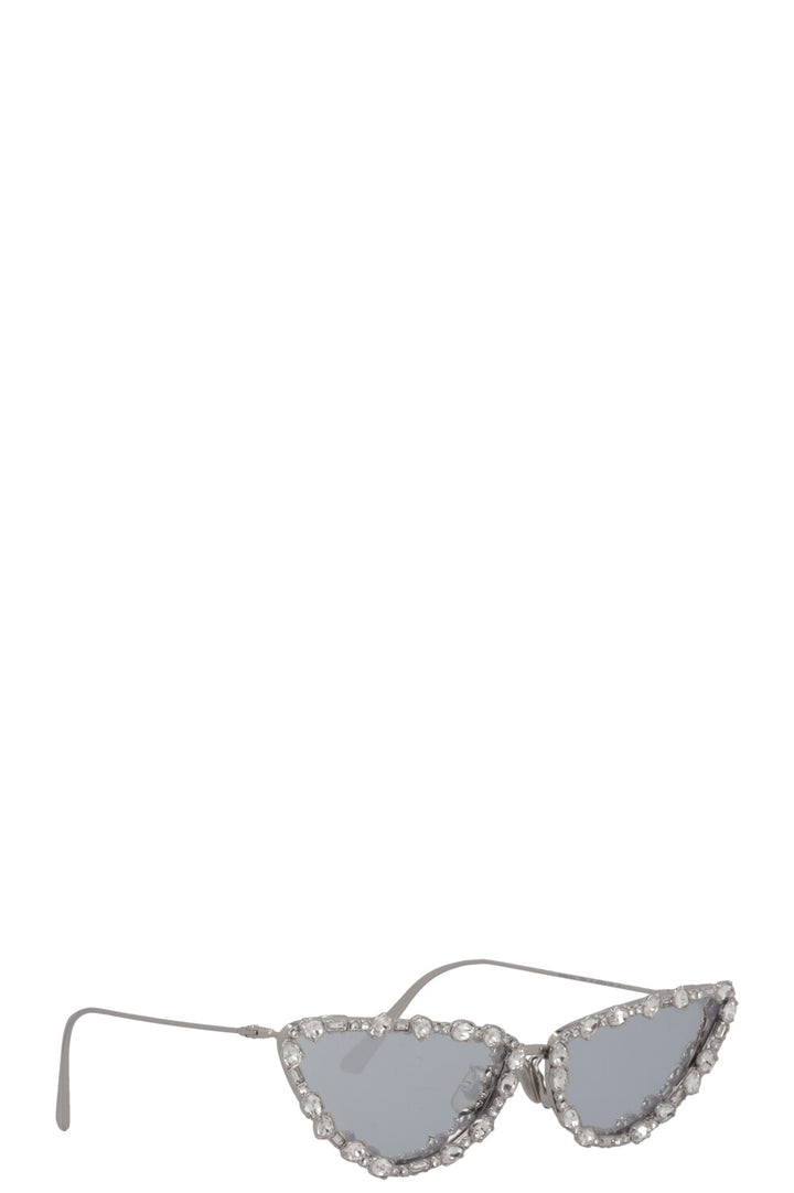 CHRISTIAN DIOR MissDiorB1U Crystal Sunglasses Silver