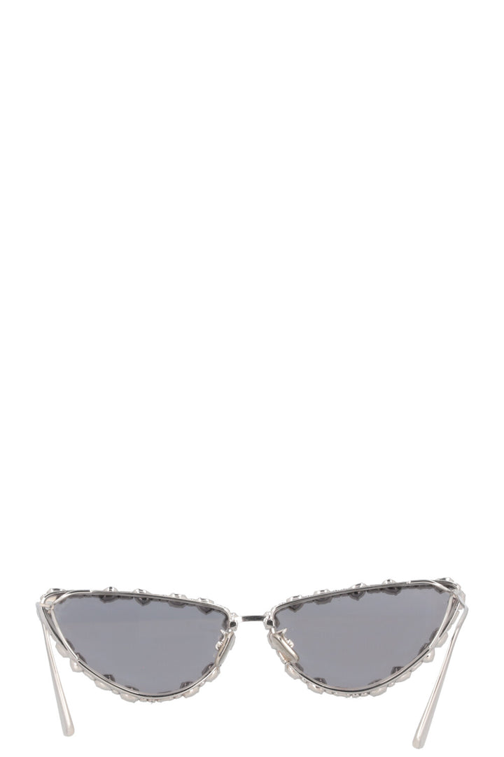 CHRISTIAN DIOR MissDiorB1U Crystal Sunglasses Silver