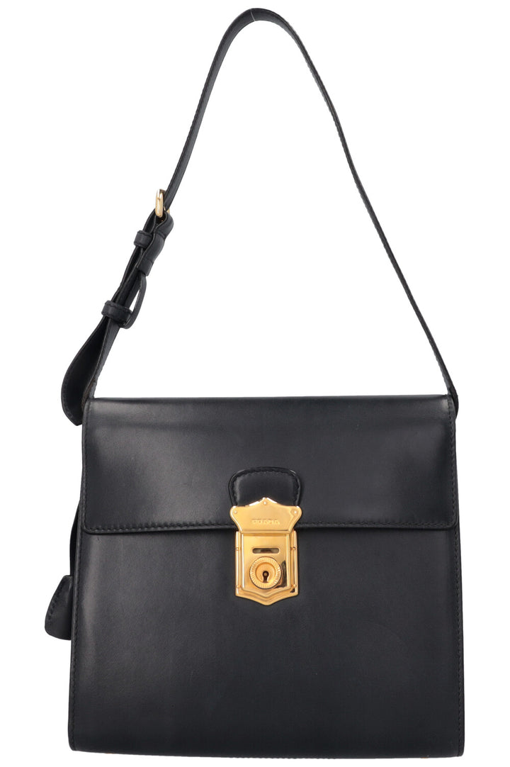 PRADA Vintage Lock Bag Navy