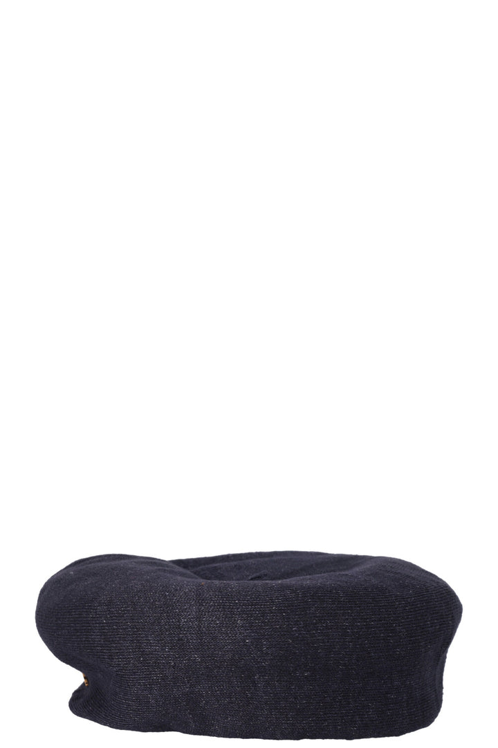 CHRISTIAN DIOR Arty Knit Beret Navy