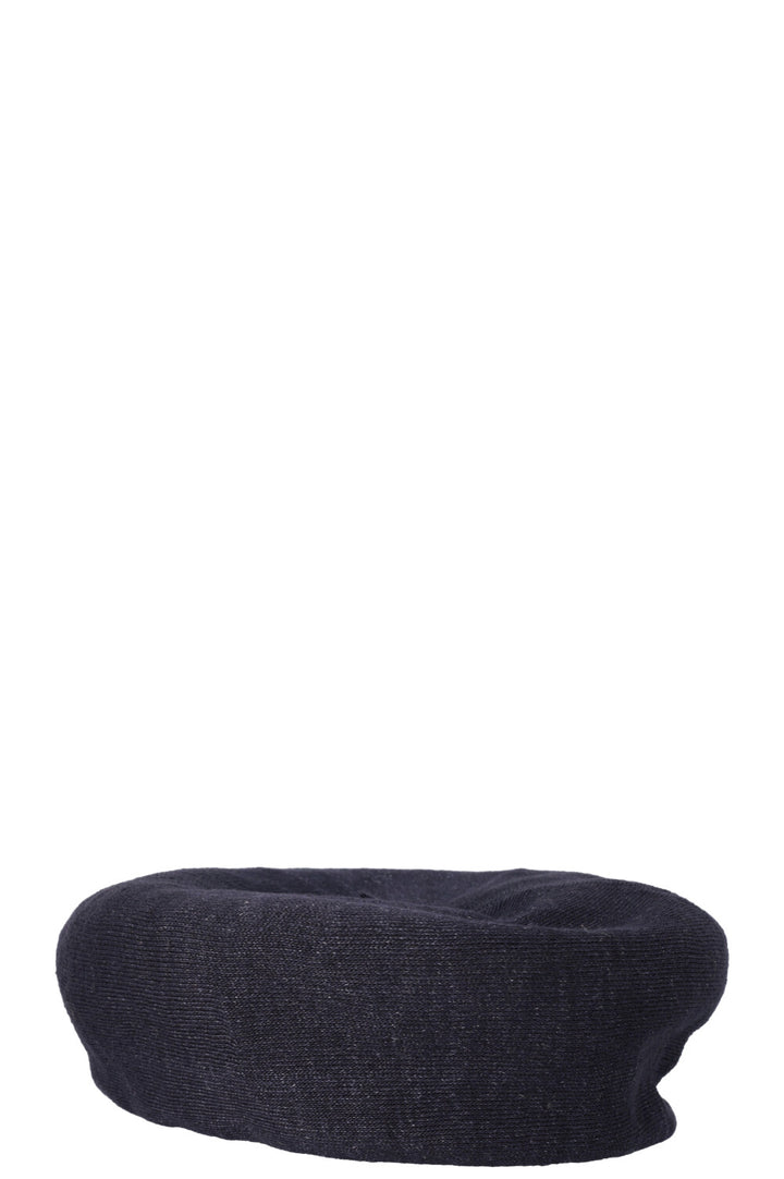 CHRISTIAN DIOR Arty Knit Beret Navy