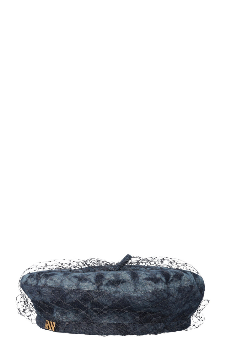 CHRISTIAN DIOR Tie Dye Arty Beret Denim