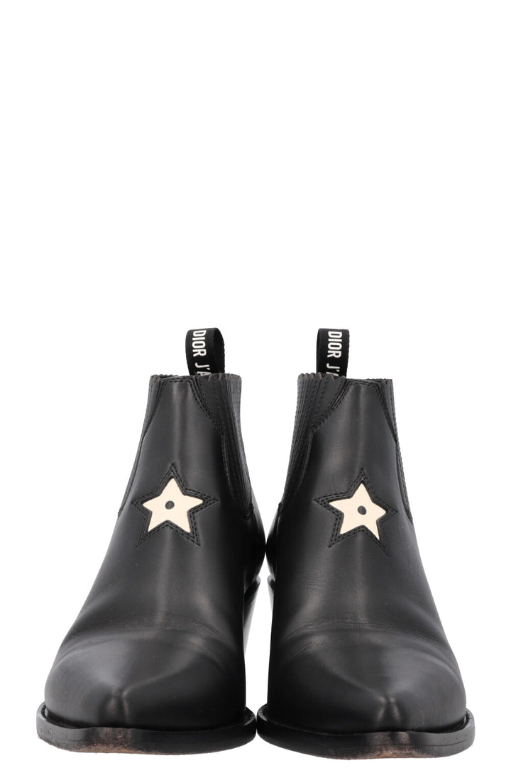 CHRISTIAN DIOR LA West Cowboy Boots Black