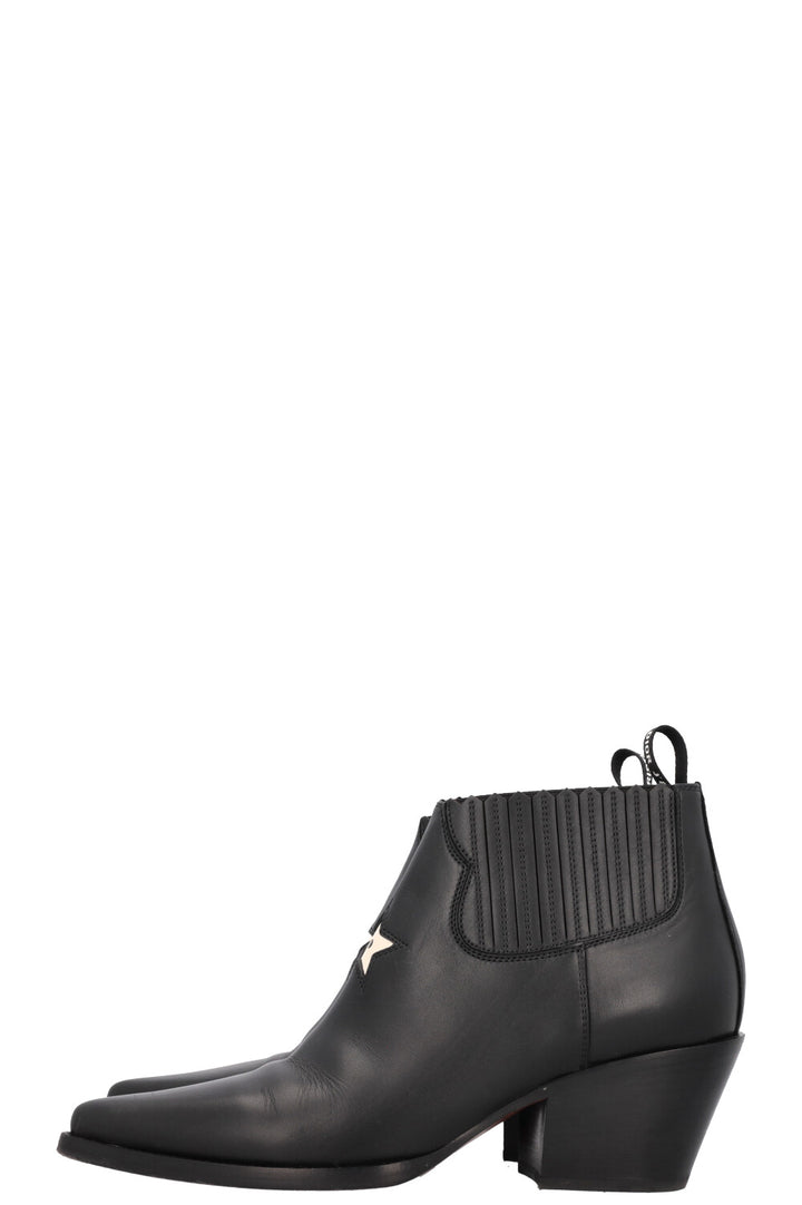 CHRISTIAN DIOR LA West Cowboy Boots Black