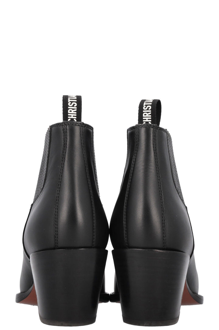 CHRISTIAN DIOR LA West Cowboy Boots Black