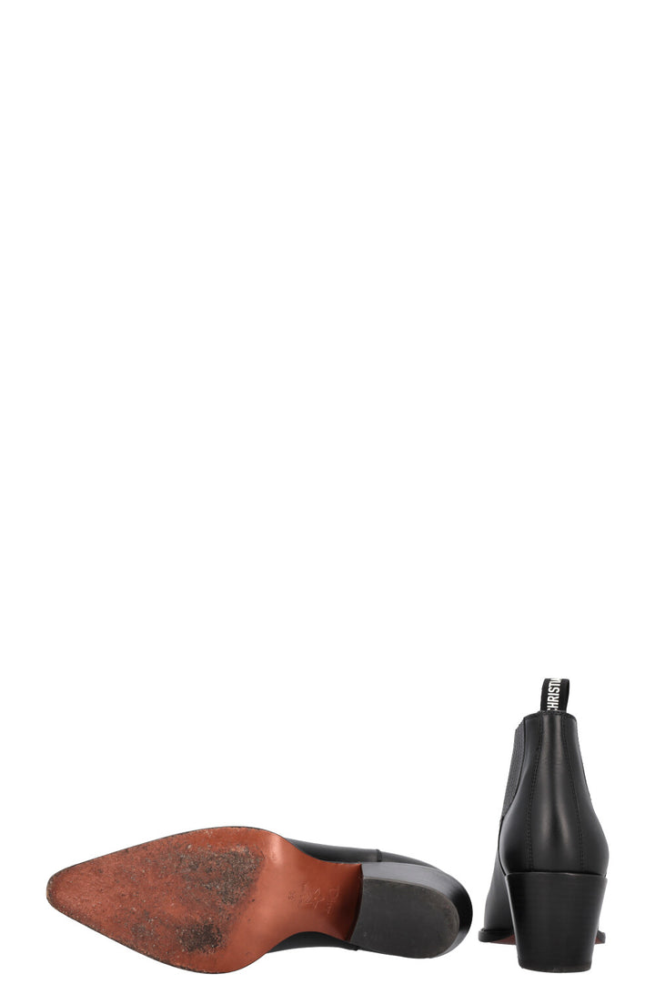 CHRISTIAN DIOR LA West Cowboy Boots Black