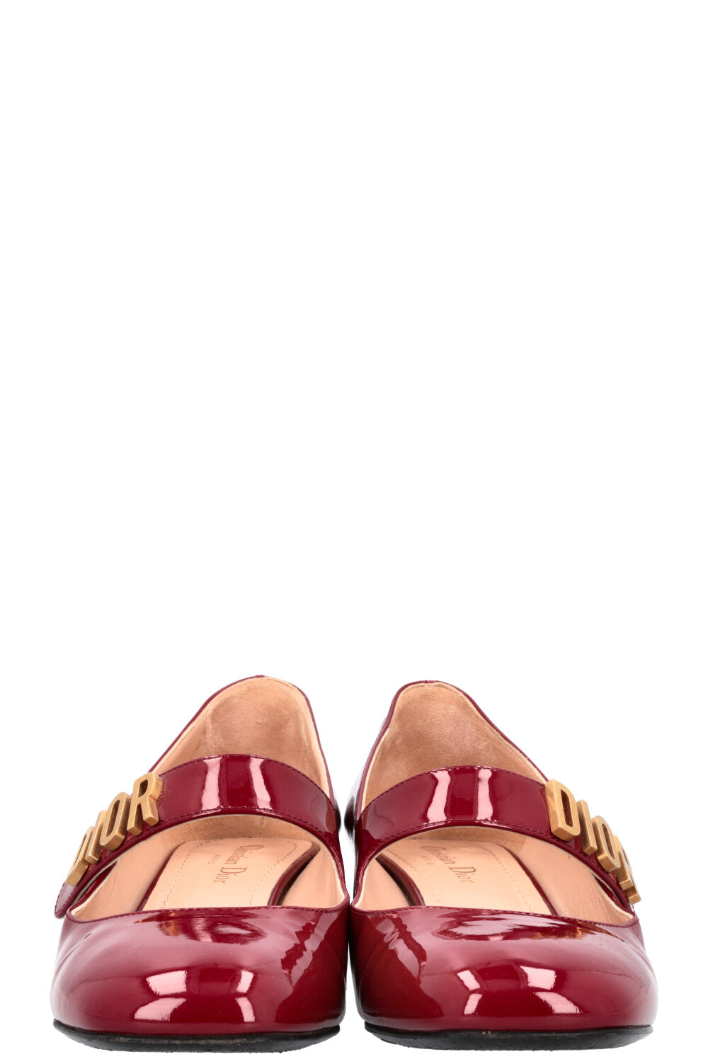 CHRISTIAN DIOR Baby-D Mary Jane Talons Bordeaux