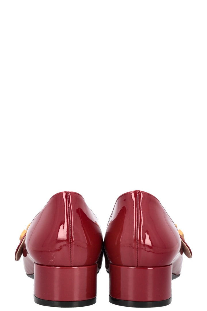 CHRISTIAN DIOR Baby-D Mary Jane Talons Bordeaux