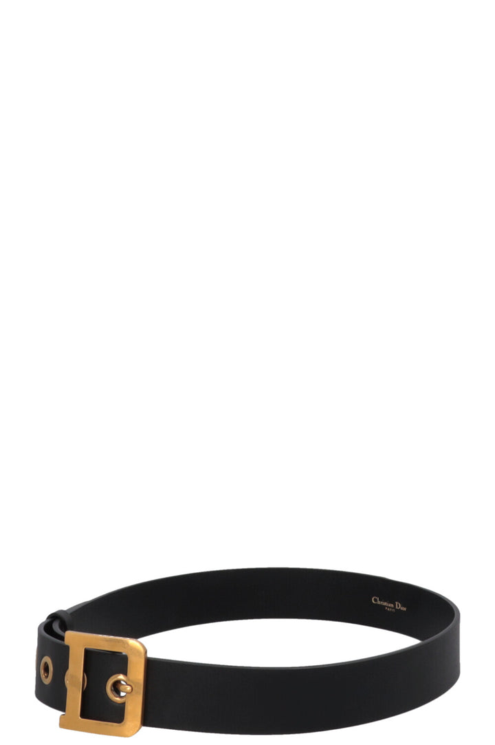 CHRISTIAN DIOR D-Fence Belt Leather Black