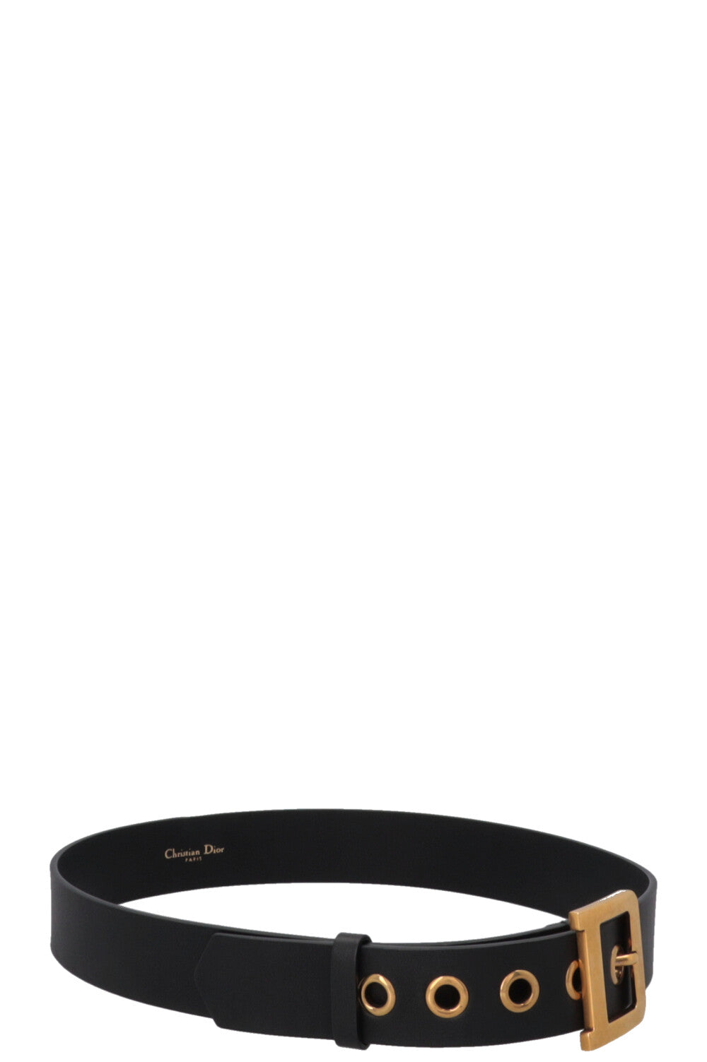 CHRISTIAN DIOR D-Fence Belt Leather Black