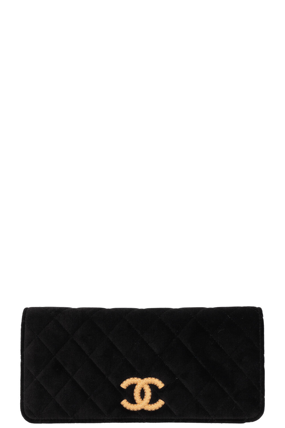CHANEL 2023 Crossbody Bag Velvet Black