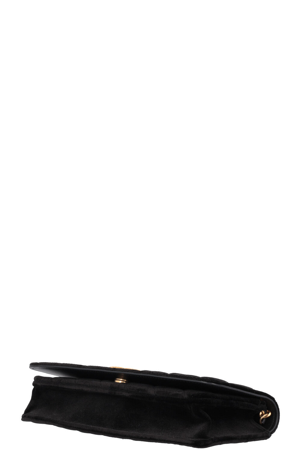 CHANEL 2023 Crossbody Bag Velvet Black