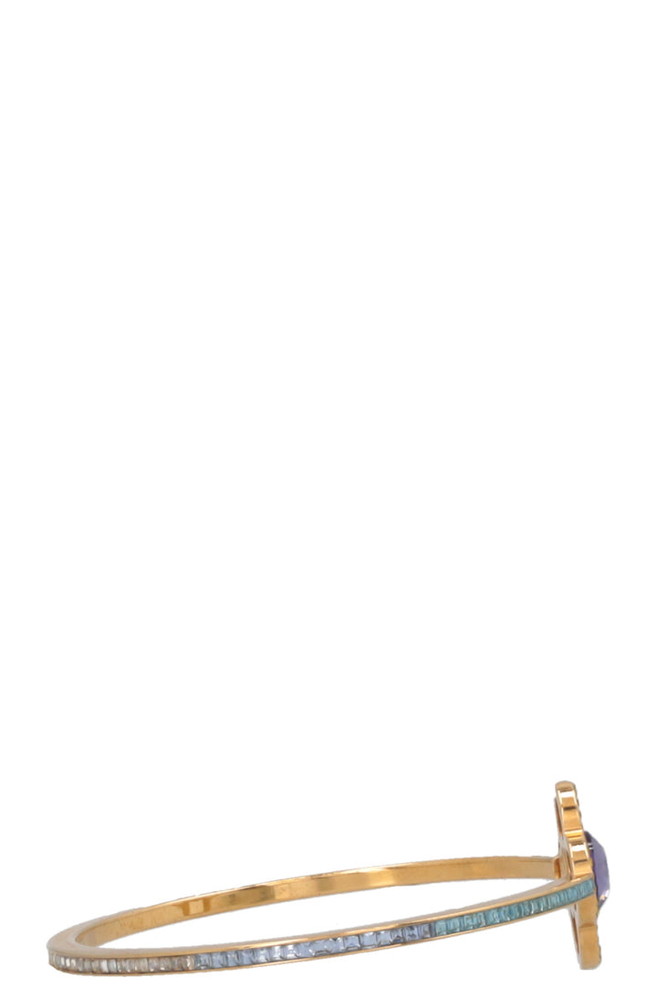 LOUIS VUITTON Eye Candy Fleur Bracelet Yellow Purple