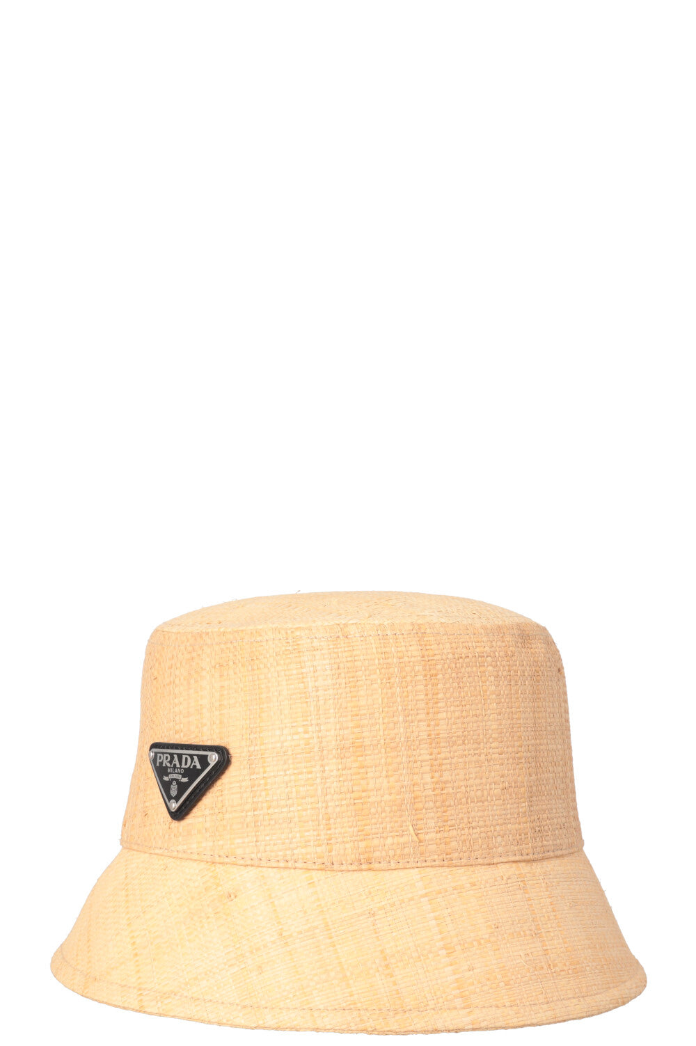 PRADA Raffia Triangle Logo Hat – REAWAKE