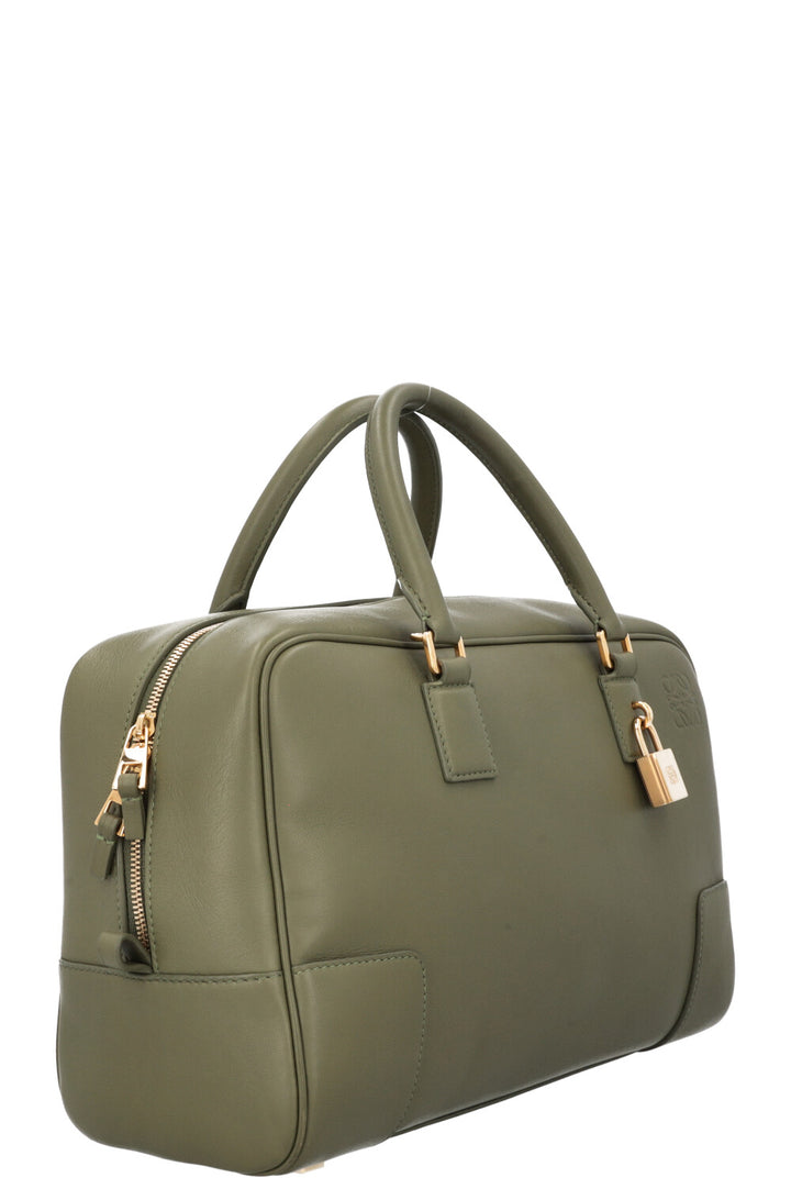 LOEWE Amazona 26 Bag Olive Green Leather