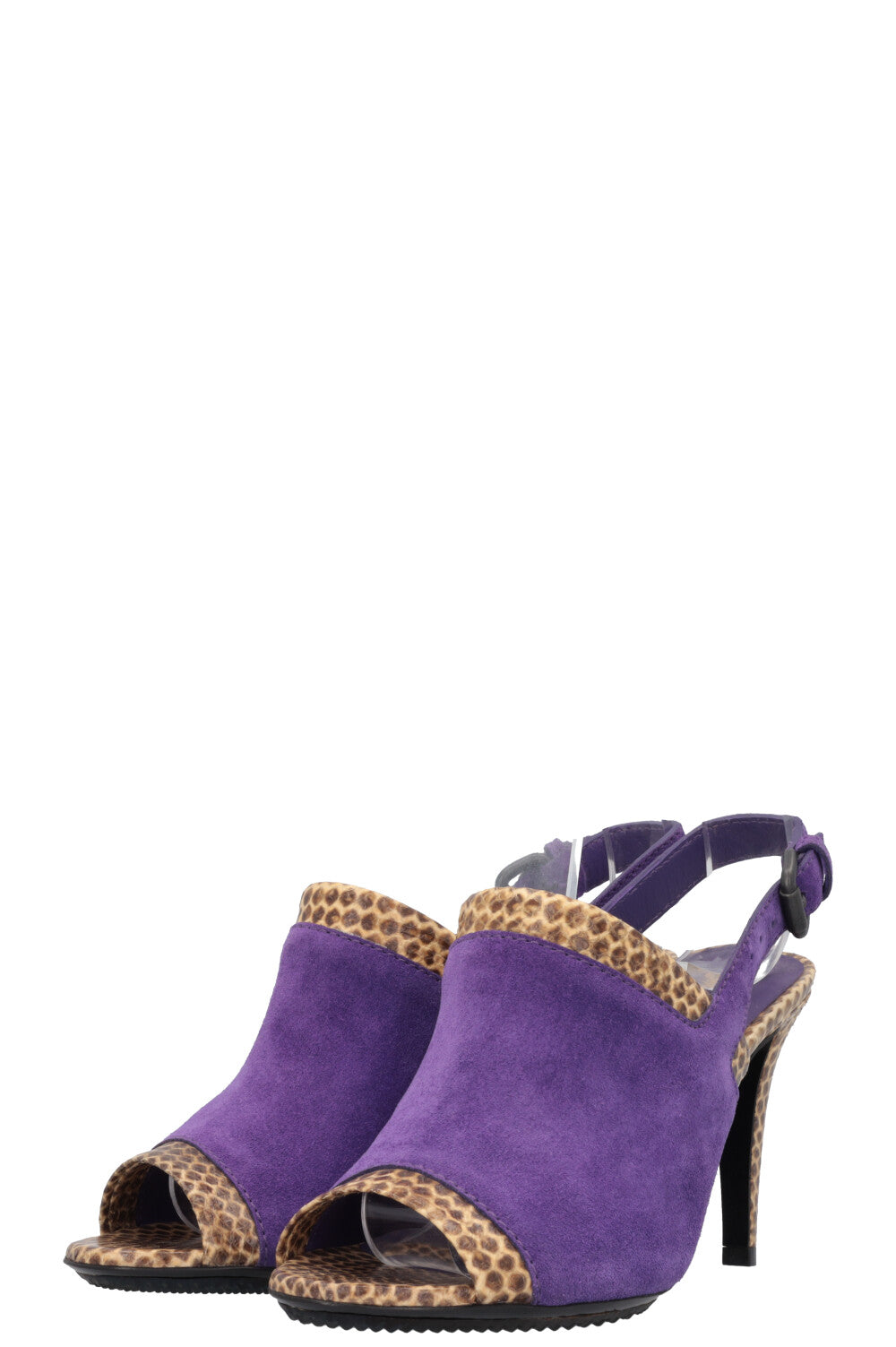 BOTTEGA VENETA Heels Python Suede Purple