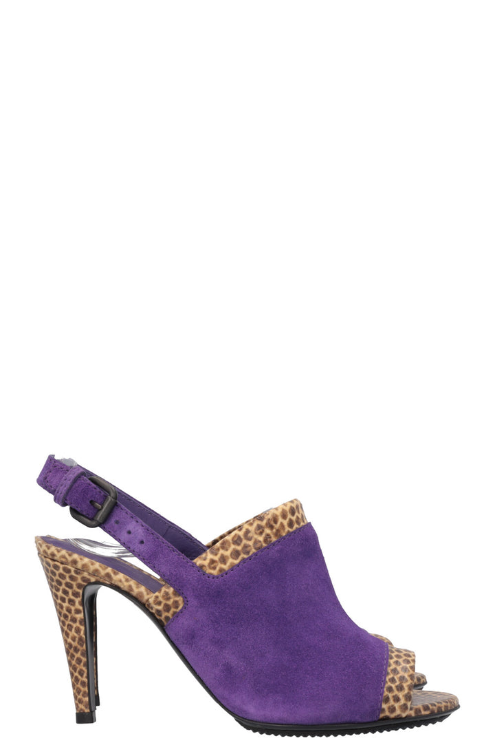 BOTTEGA VENETA Heels Python Suede Purple