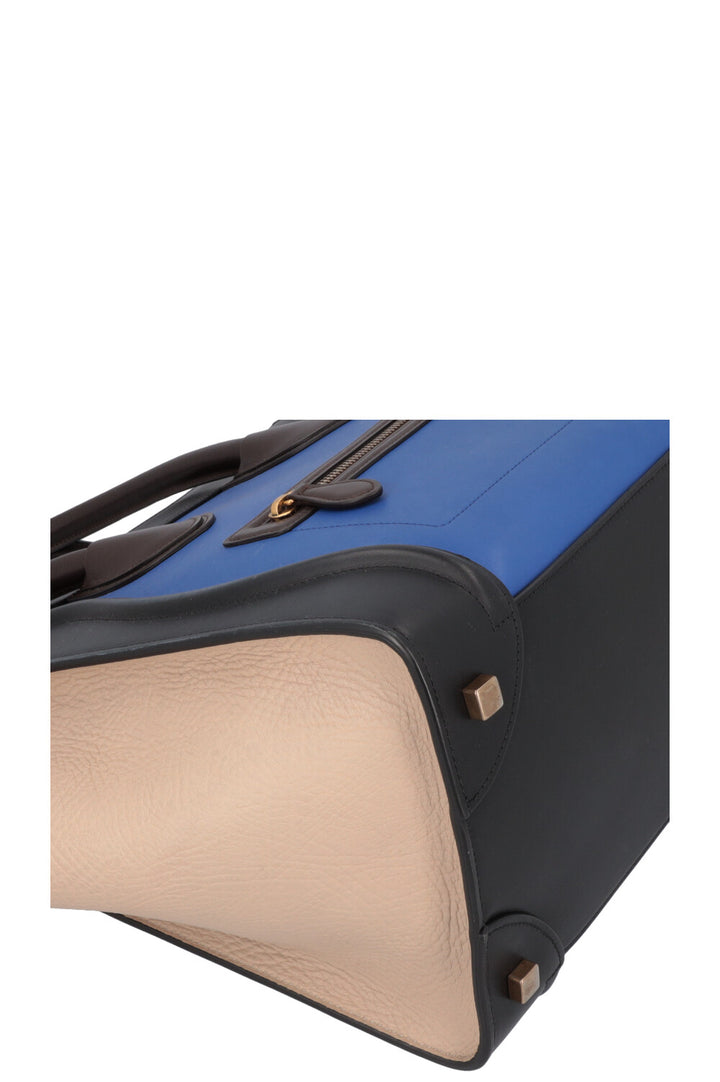 CÉLINE Mini Luggage Leather Blue Black Beige Brown