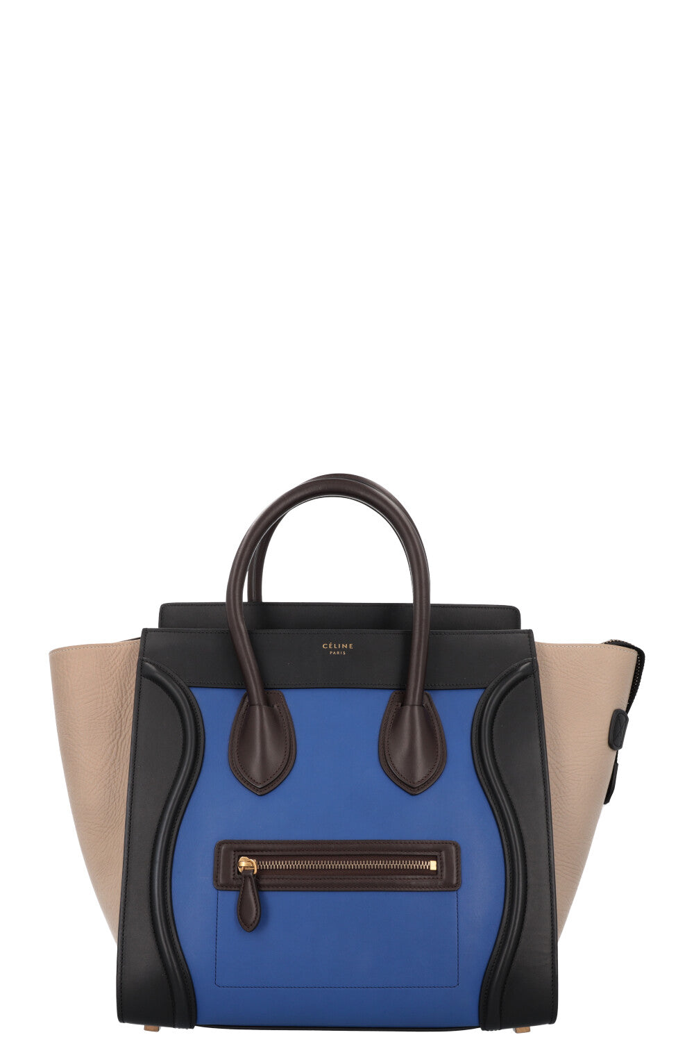 CELINE Mini Luggage Leather Blue Black Beige Brown REAWAKE