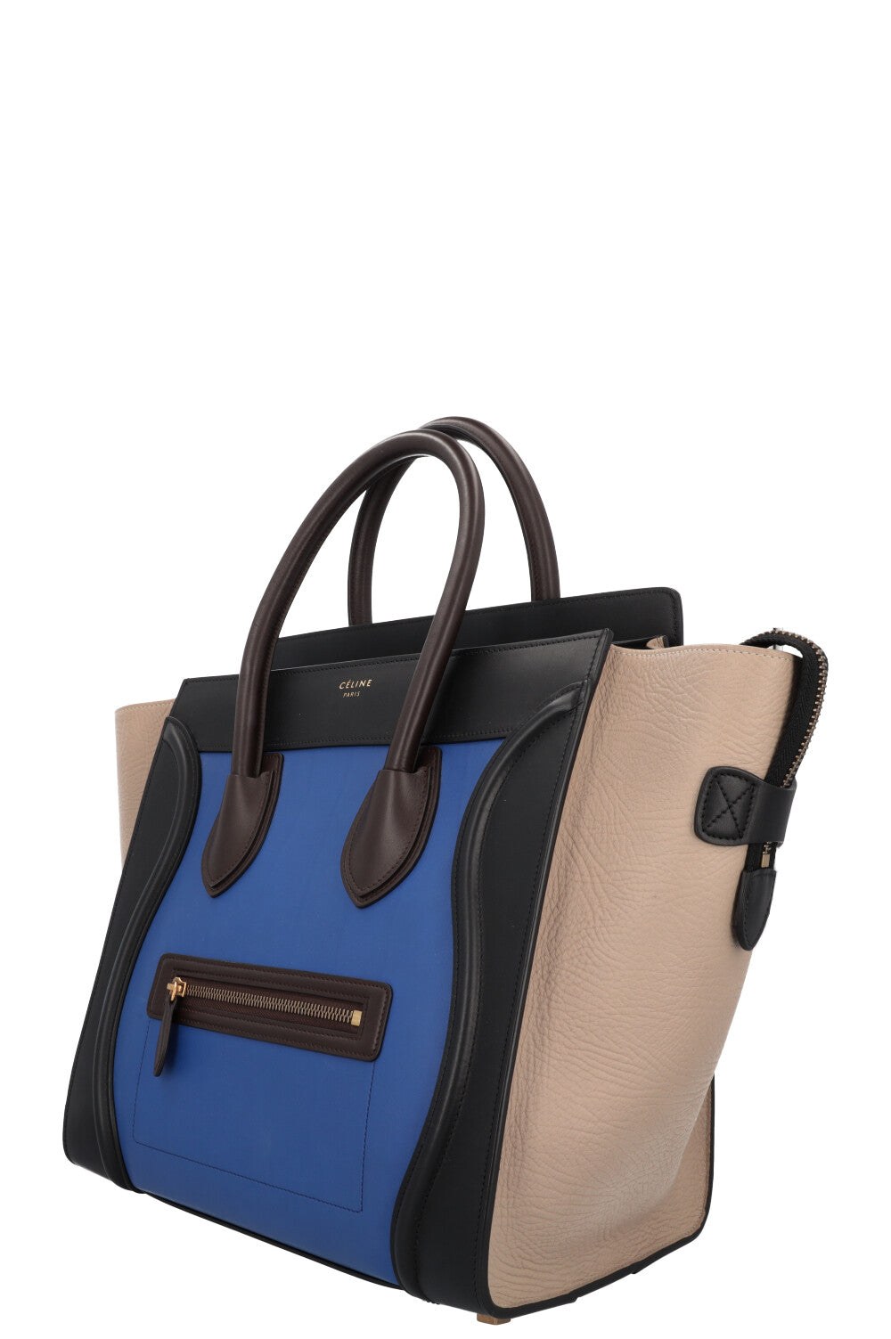 CÉLINE Mini Luggage Leather Blue Black Beige Brown