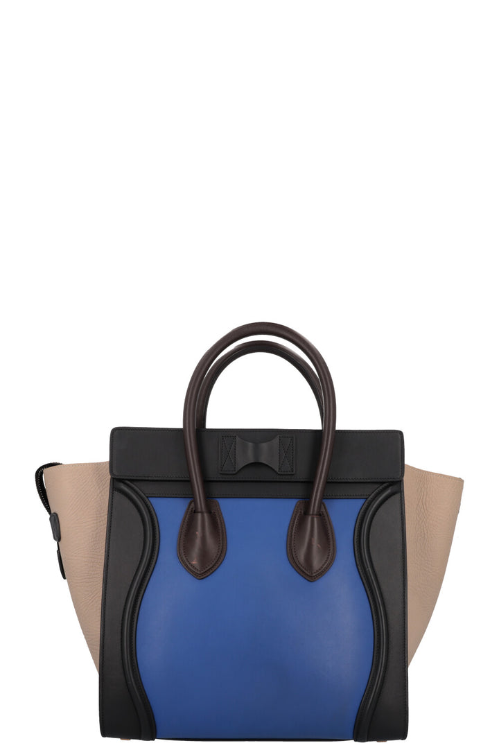 CÉLINE Mini Luggage Leather Blue Black Beige Brown