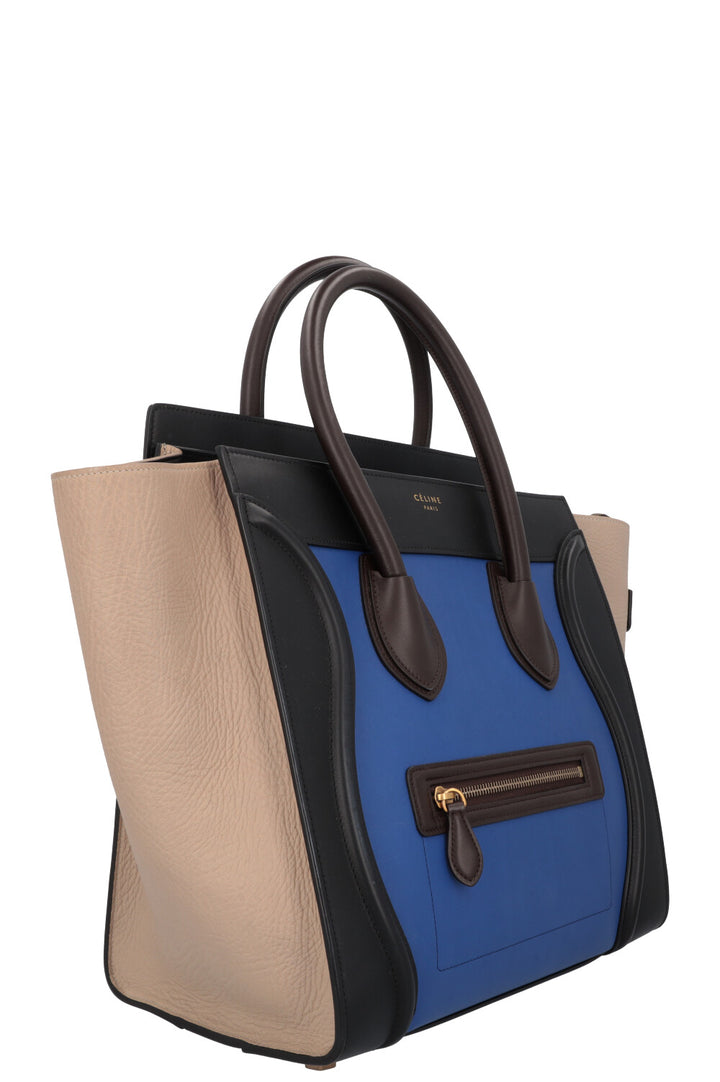 CÉLINE Mini Luggage Leather Blue Black Beige Brown