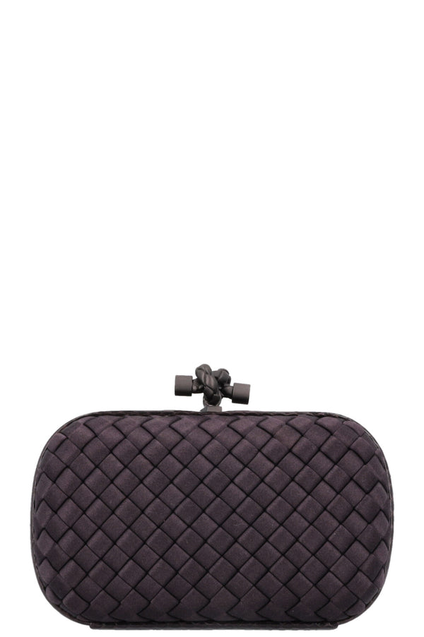 BOTTEGA VENETA Knot Clutch Intrecciato Purple