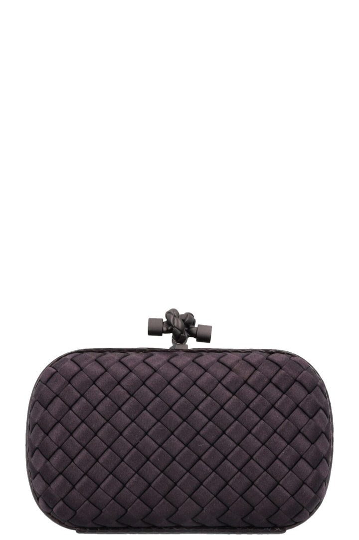 BOTTEGA VENETA Knot Clutch Intrecciato Purple