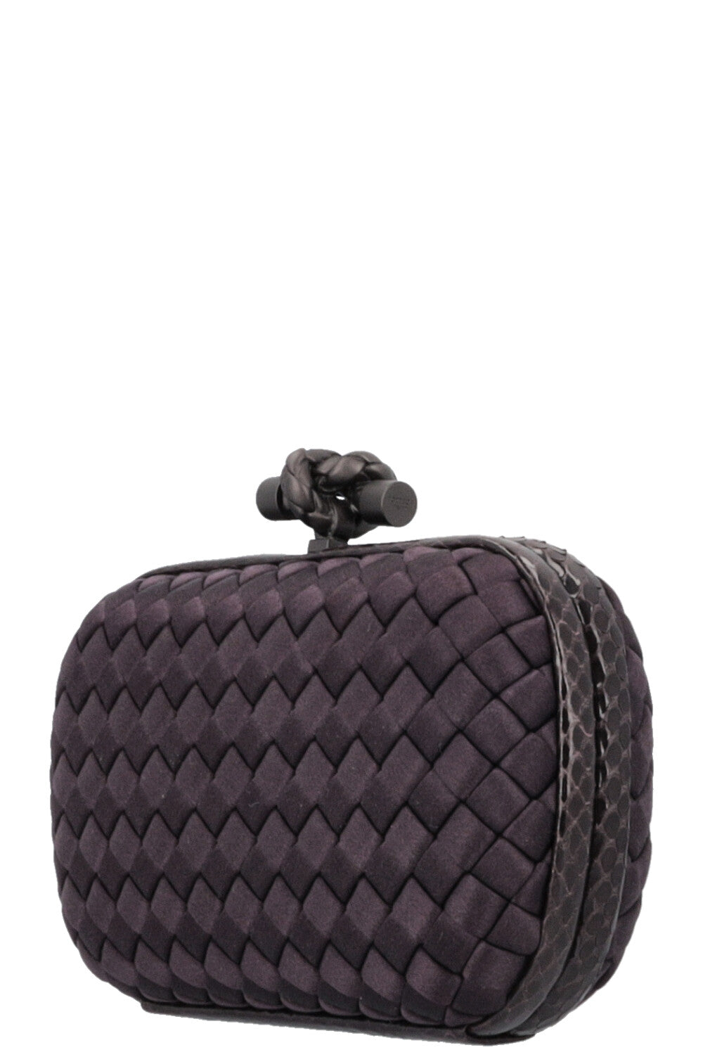 BOTTEGA VENETA Knot Clutch Intrecciato Purple