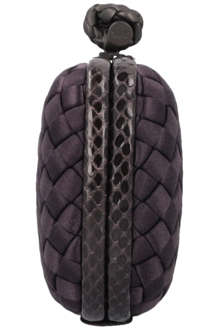 BOTTEGA VENETA Knot Clutch Intrecciato Purple