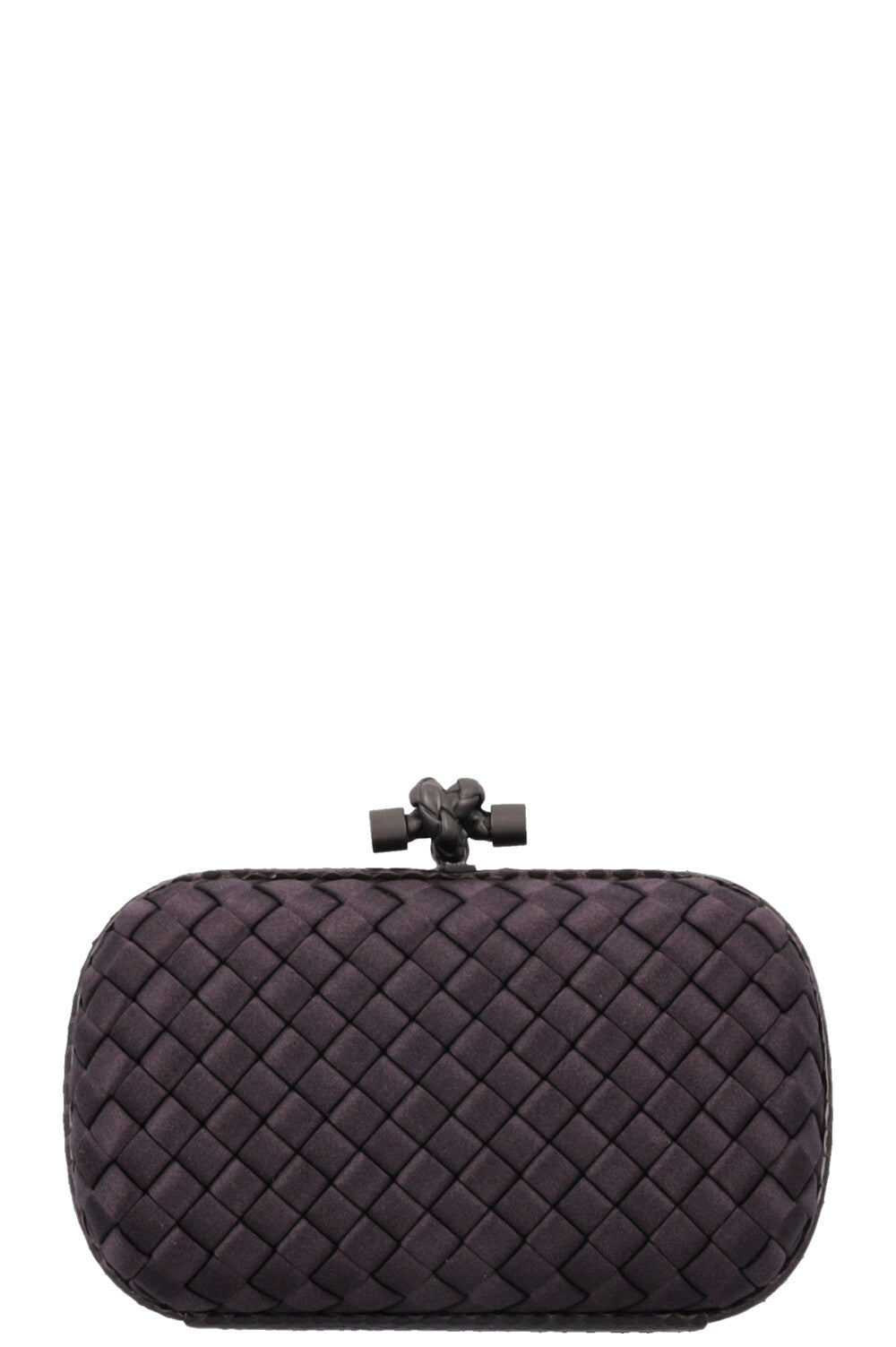 BOTTEGA VENETA Knot Clutch Intrecciato Purple