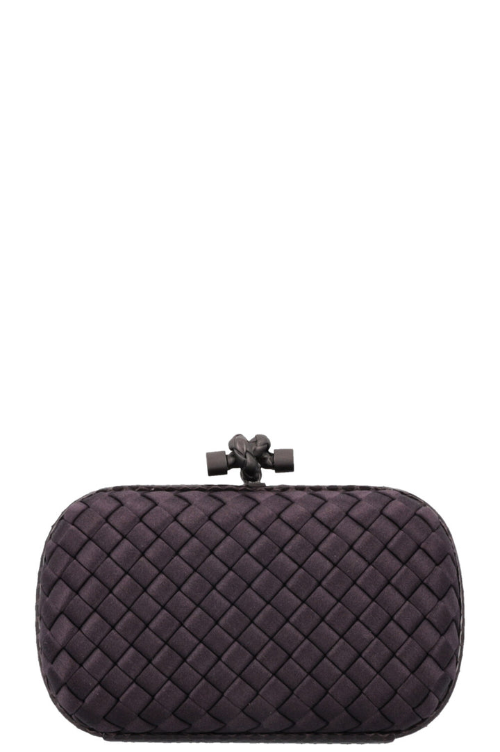 BOTTEGA VENETA Knot Clutch Intrecciato Purple