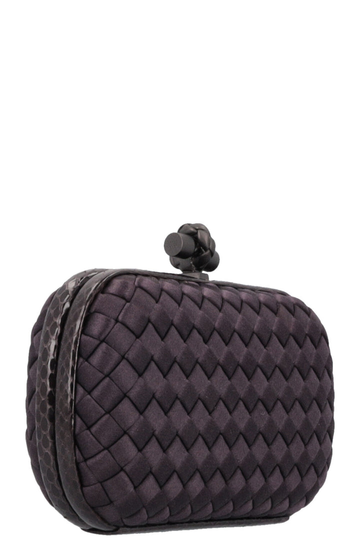 BOTTEGA VENETA Knot Clutch Intrecciato Purple